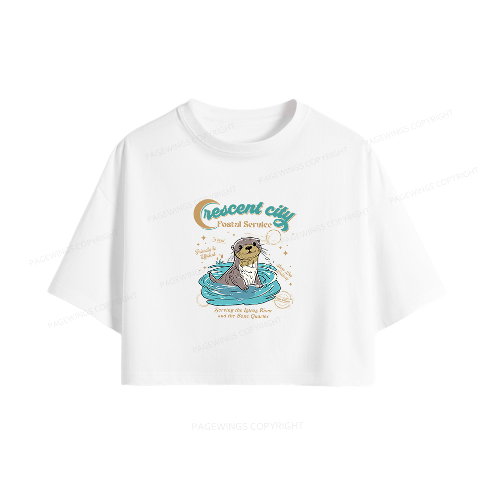 Pagewings Crescent City Postal Service Women Crop Tops