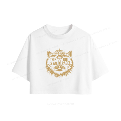 Pagewings This Is An Outrage Women Crop Tops