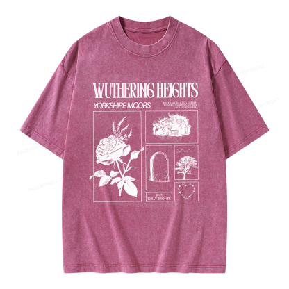 Pagewings Literary Quote Unisex Washed T-shirt