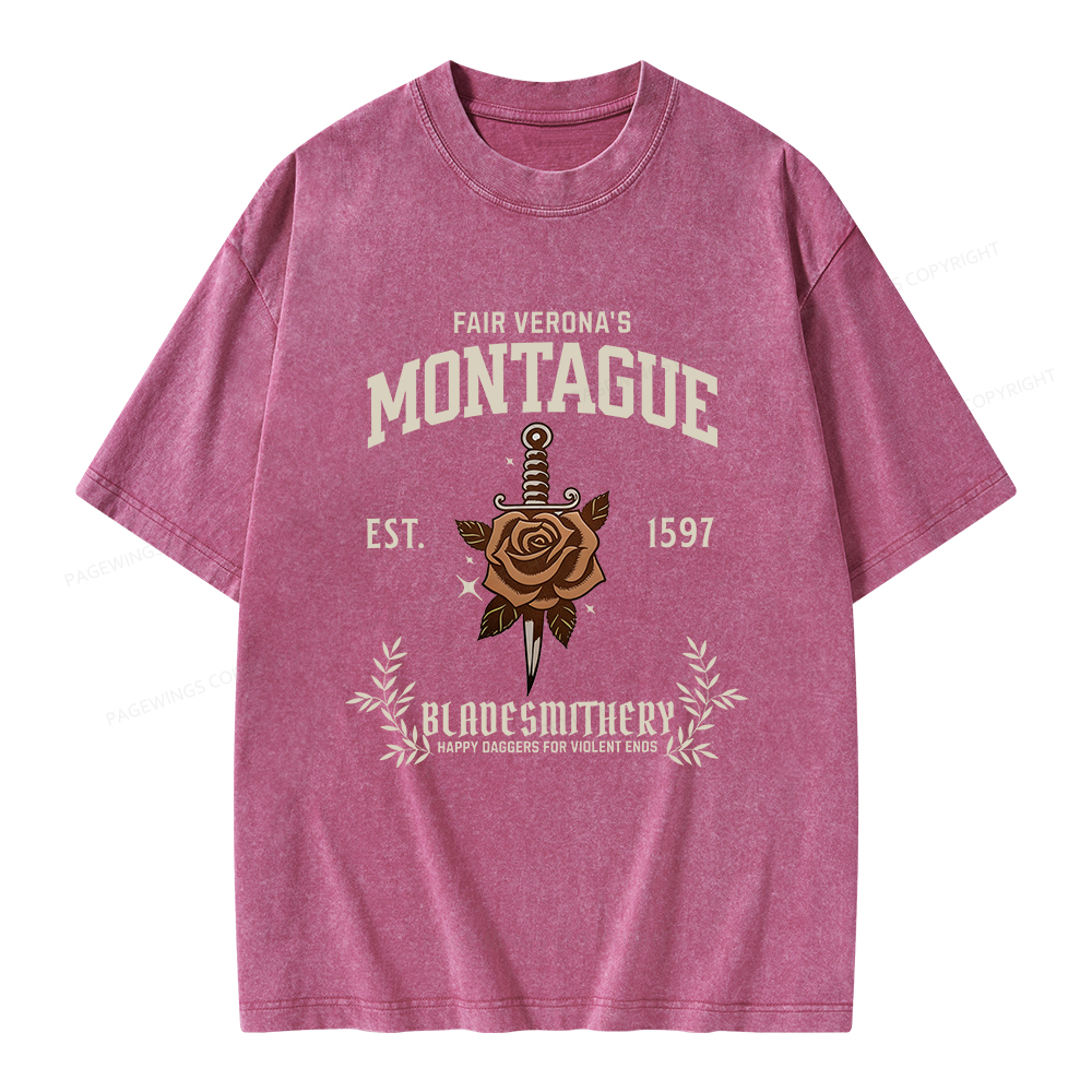 Pagewings Montague Unisex Washed T-shirt