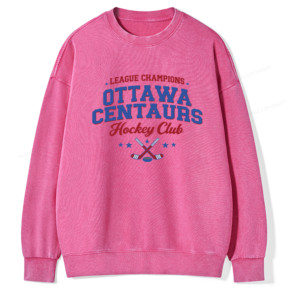 Pagewings Hockey Romance Unisex Washed Sweatshirt