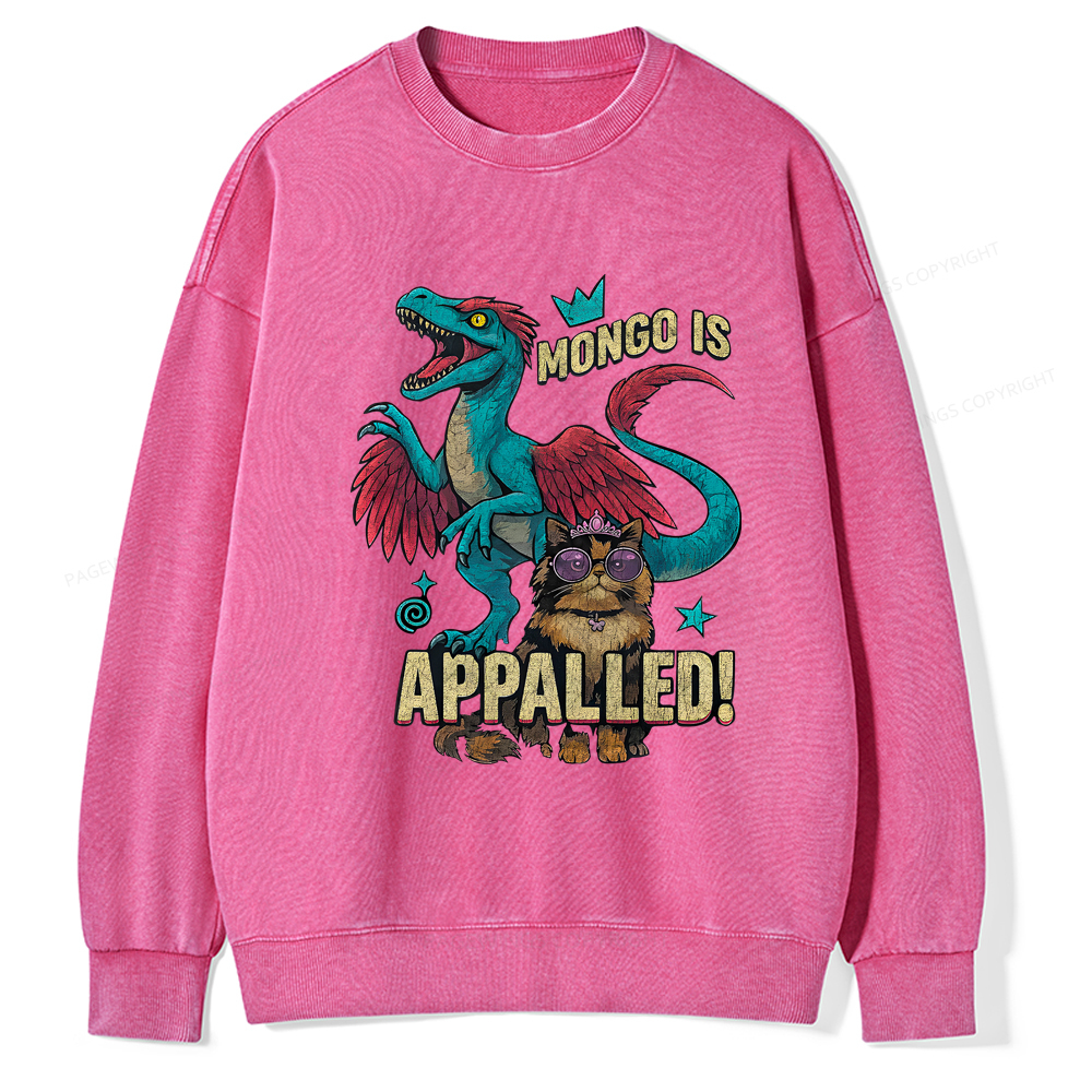 Pagewings Mongo Is Appalled Unisex Washed Sweatshirt