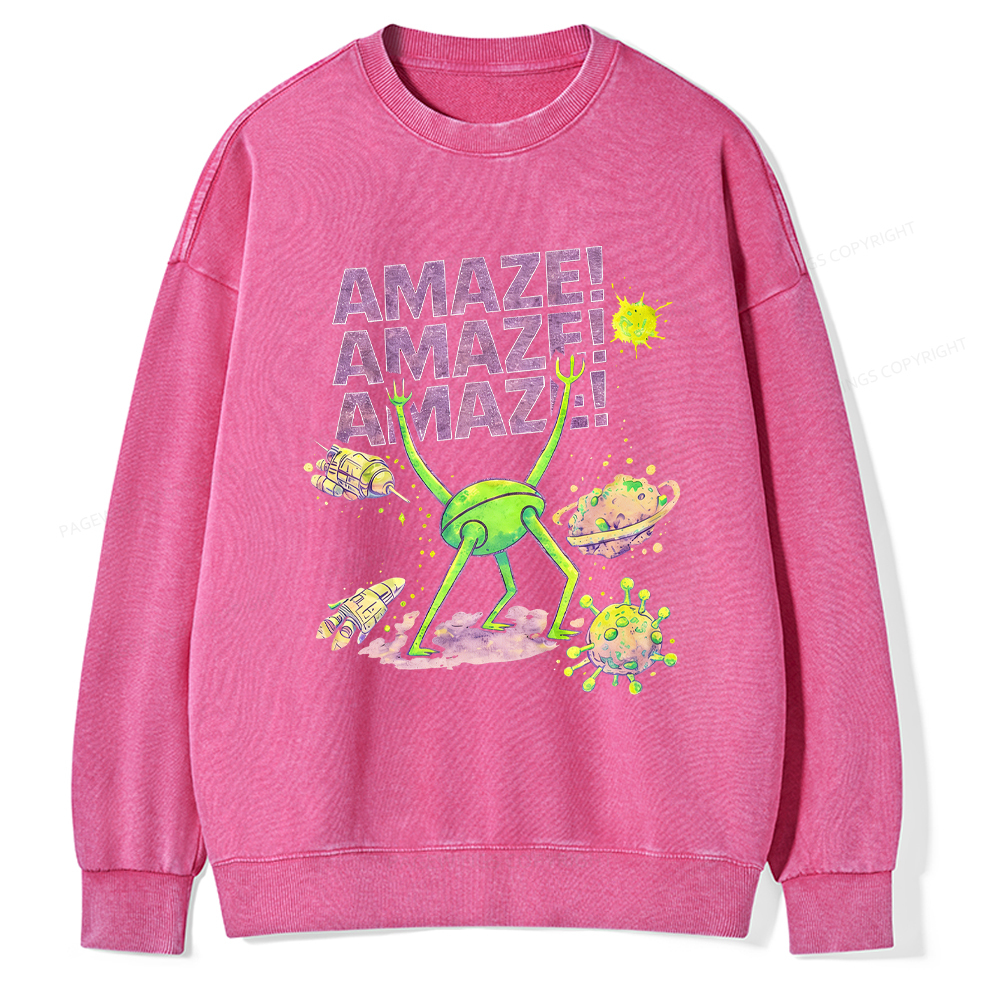 Pagewings Amaze Unisex Washed Sweatshirt