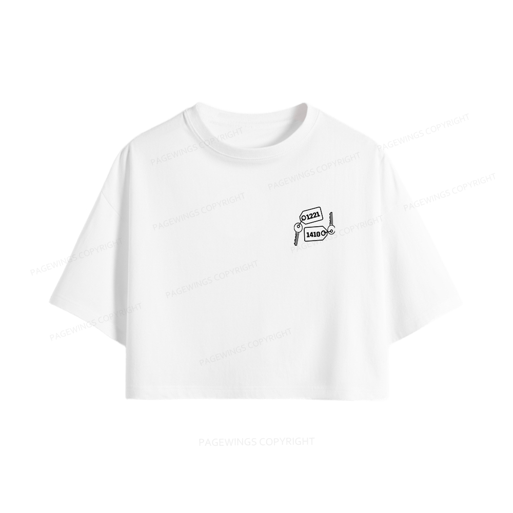 Pagewings Room Numbers Women Crop Tops