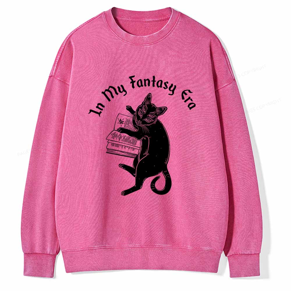 Pagewings In My Fantasy Era Unisex Washed Sweatshirt