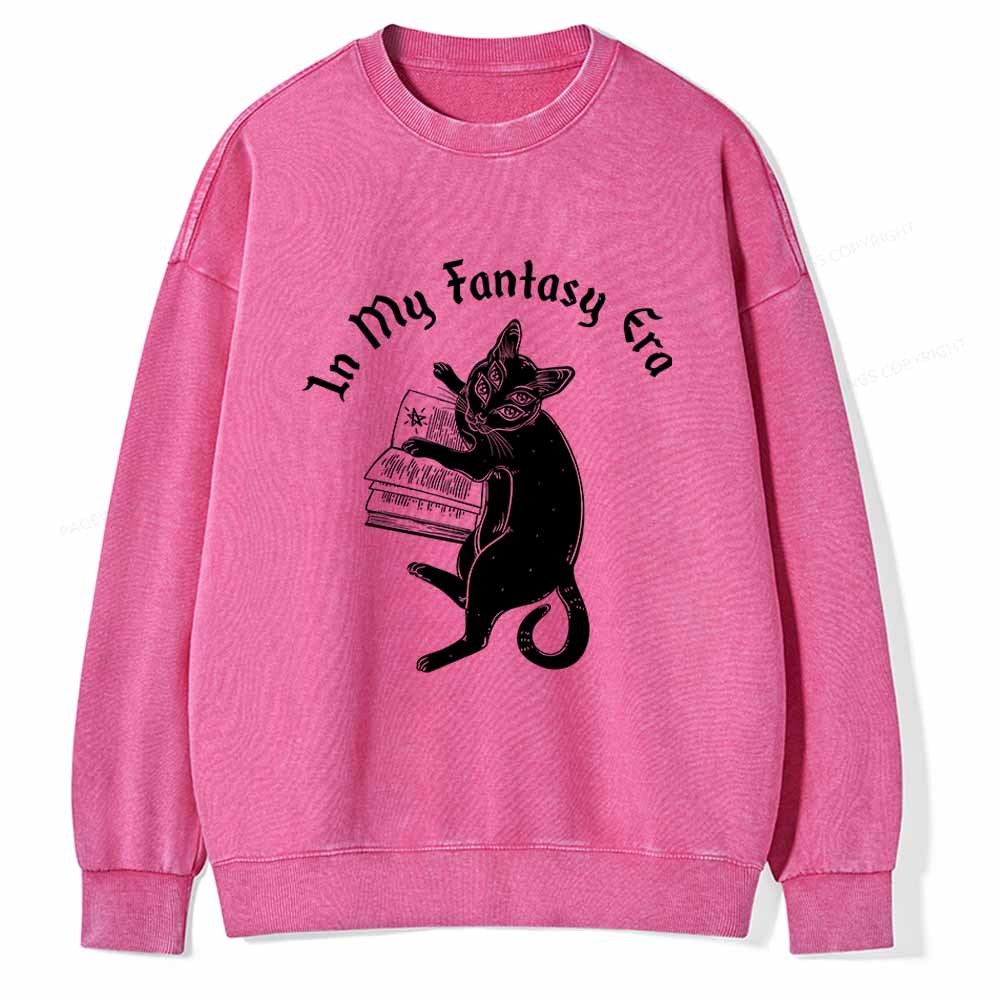 Pagewings In My Fantasy Era Unisex Washed Sweatshirt
