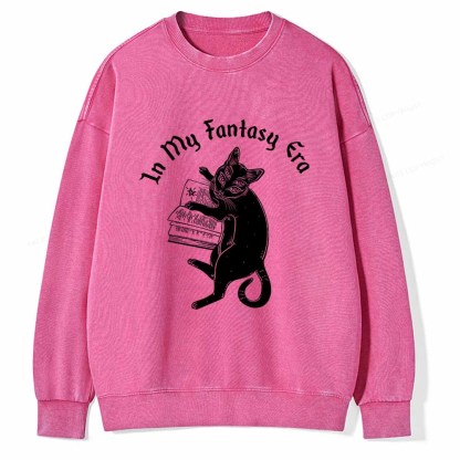 Pagewings In My Fantasy Era Unisex Washed Sweatshirt