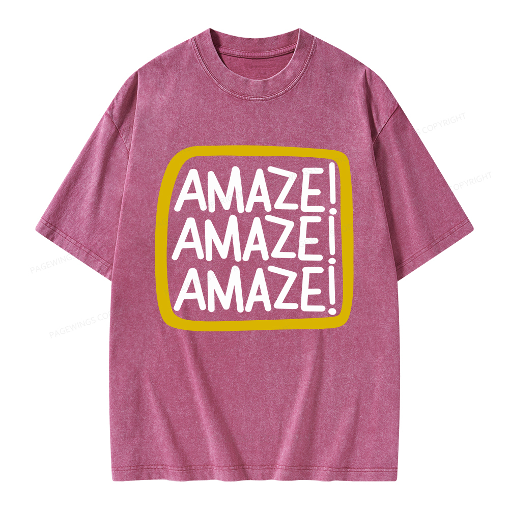 Pagewings Amaze Unisex Washed T-shirt