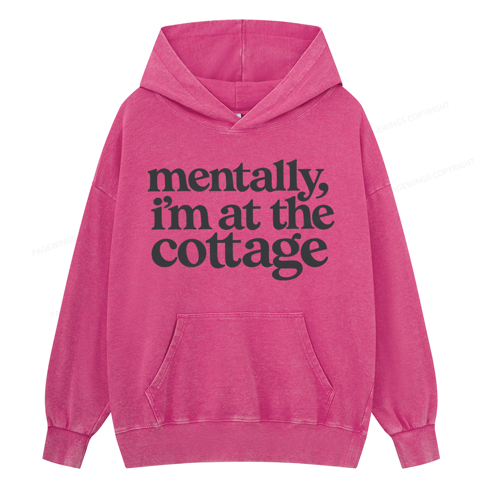 Pagewings At The Cottage Unisex Washed Hoodie