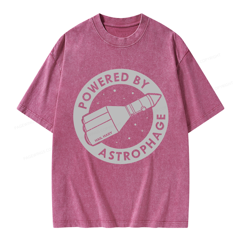 Pagewings Powered By Astrophage Unisex Washed T-shirt