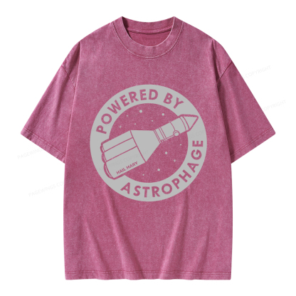 Pagewings Powered By Astrophage Unisex Washed T-shirt