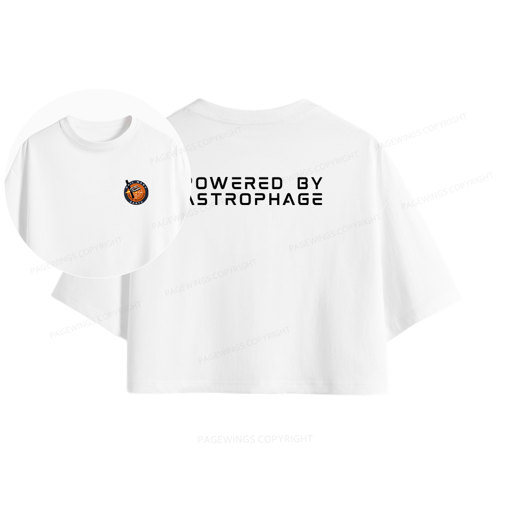 Pagewings Powered By Astrophage Women Crop Tops