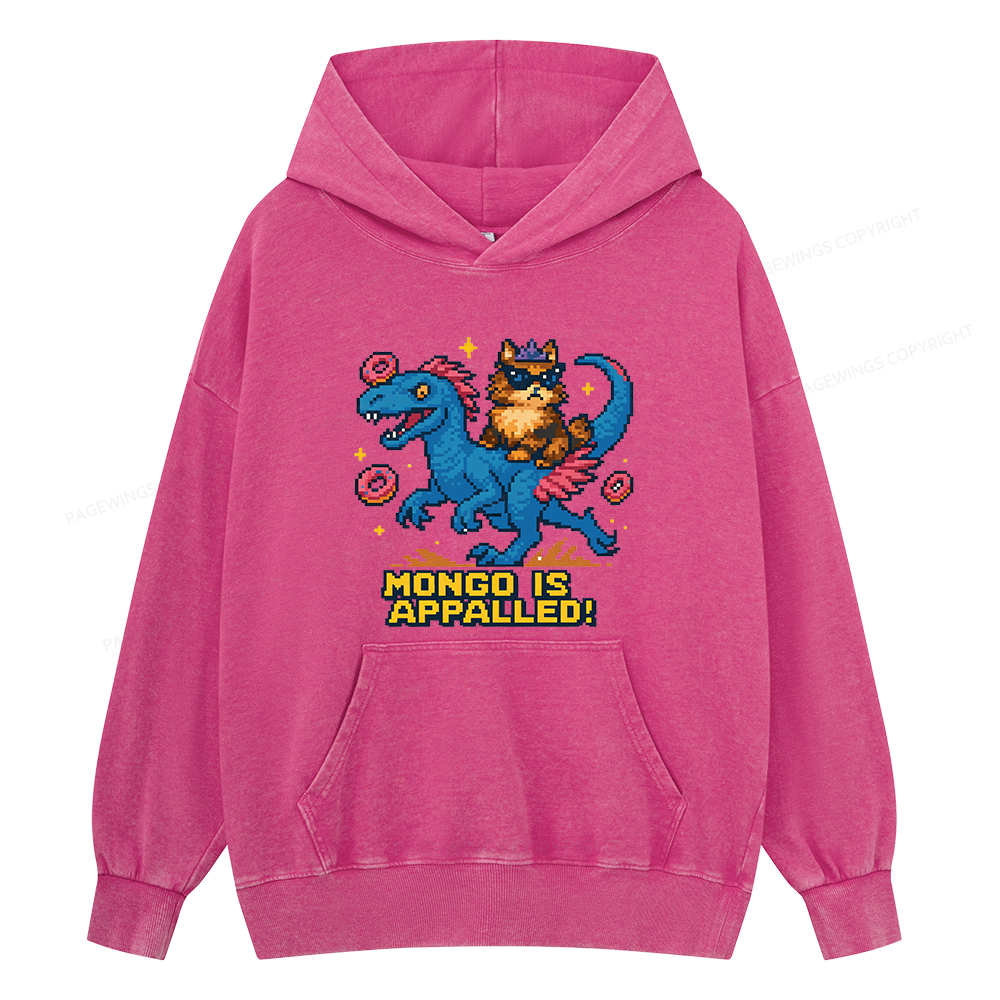 Pagewings Mongo Is Appalled Unisex Washed Hoodie