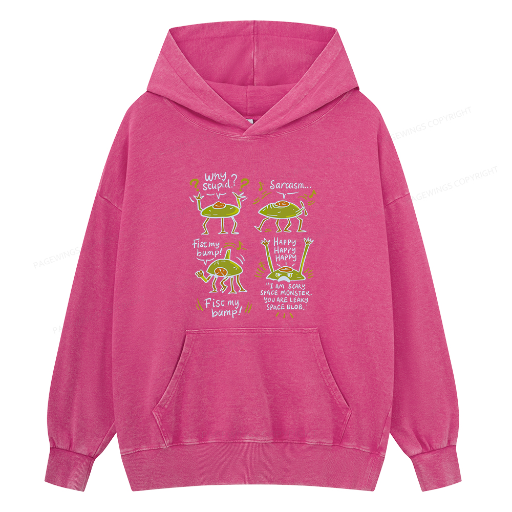 Pagewings Rocky Amaze Book lover Unisex Washed Hoodie