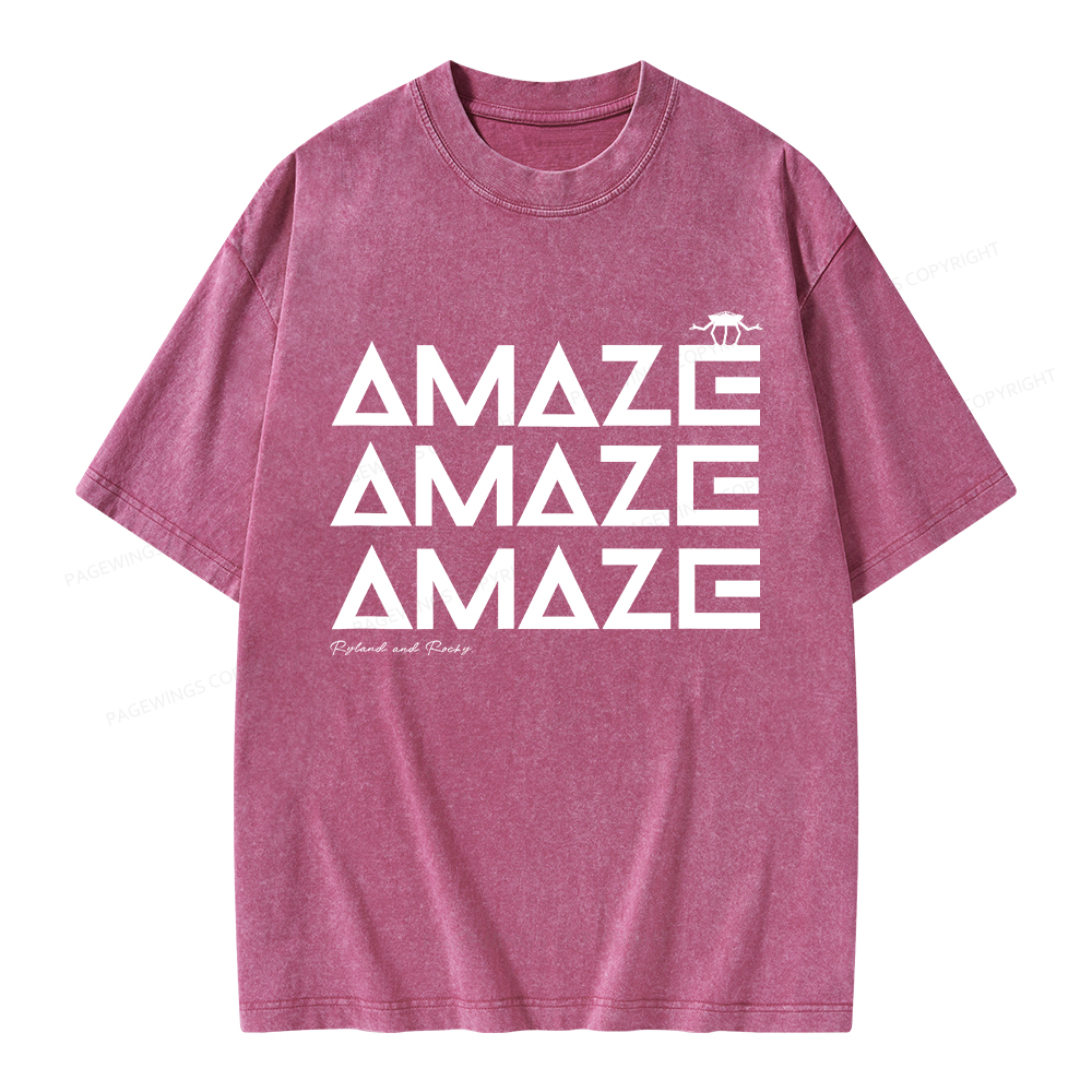 Pagewings Amaze Unisex Washed T-shirt