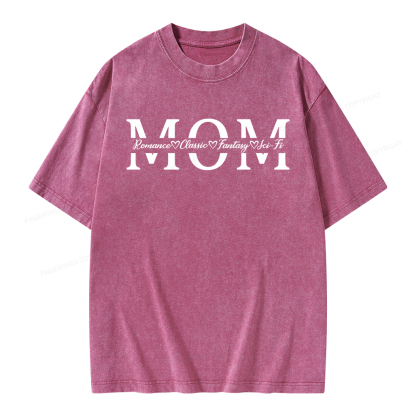 Pagewings Personalized Mom Unisex Washed T-shirt