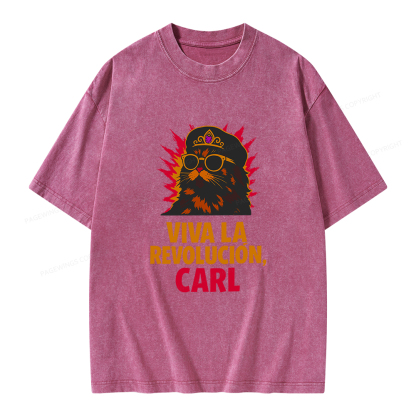 Pagewings Viva La Revolucion Unisex Washed T-shirt