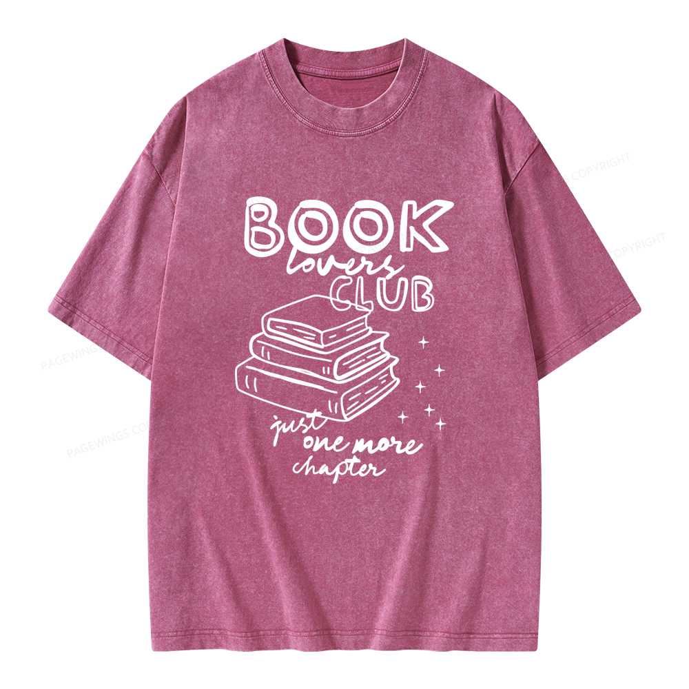 Pagewings Book Lovers Club Unisex Washed T-shirt