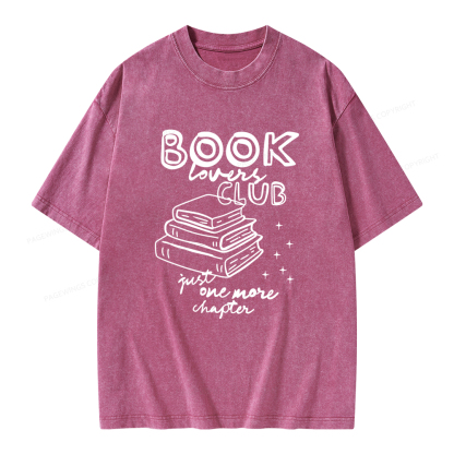 Pagewings Book Lovers Club Unisex Washed T-shirt