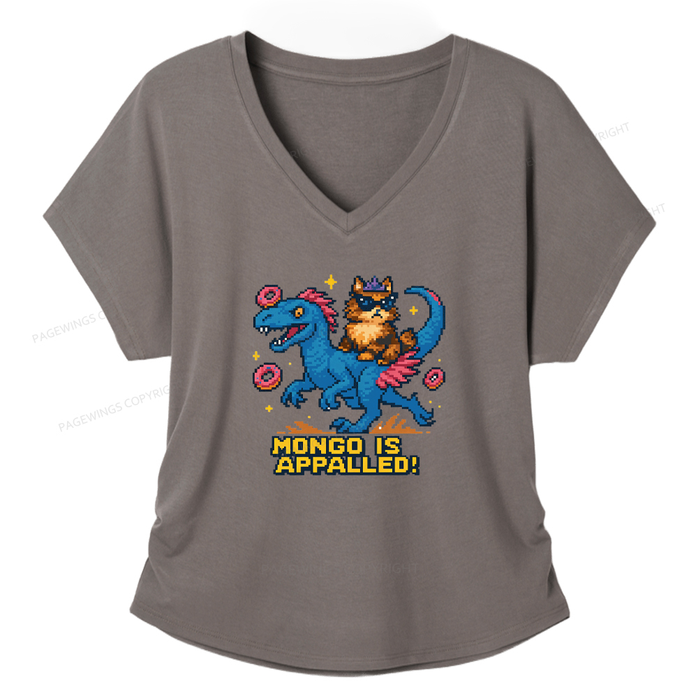 Pagewings Mongo Is Appalled Women's Modal V-neck T-shirt  