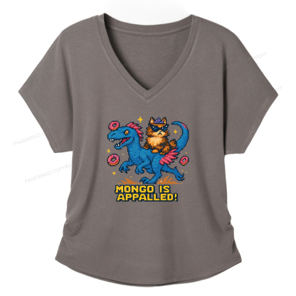 Pagewings Mongo Is Appalled Women's Modal V-neck T-shirt  