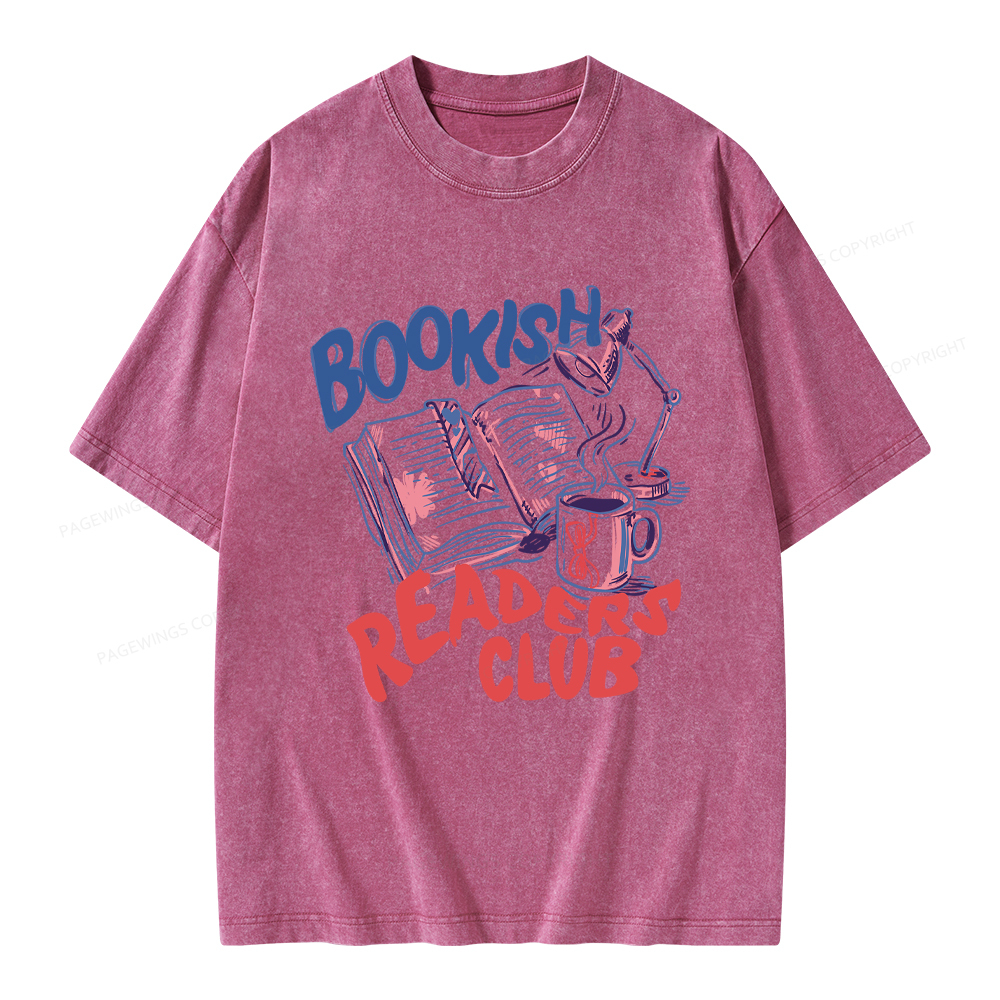 Pagewings Bookish Readers Club Unisex Washed T-shirt