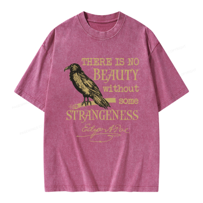 Pagewings No Beauty Without Some Strangeness Unisex Washed T-shirt