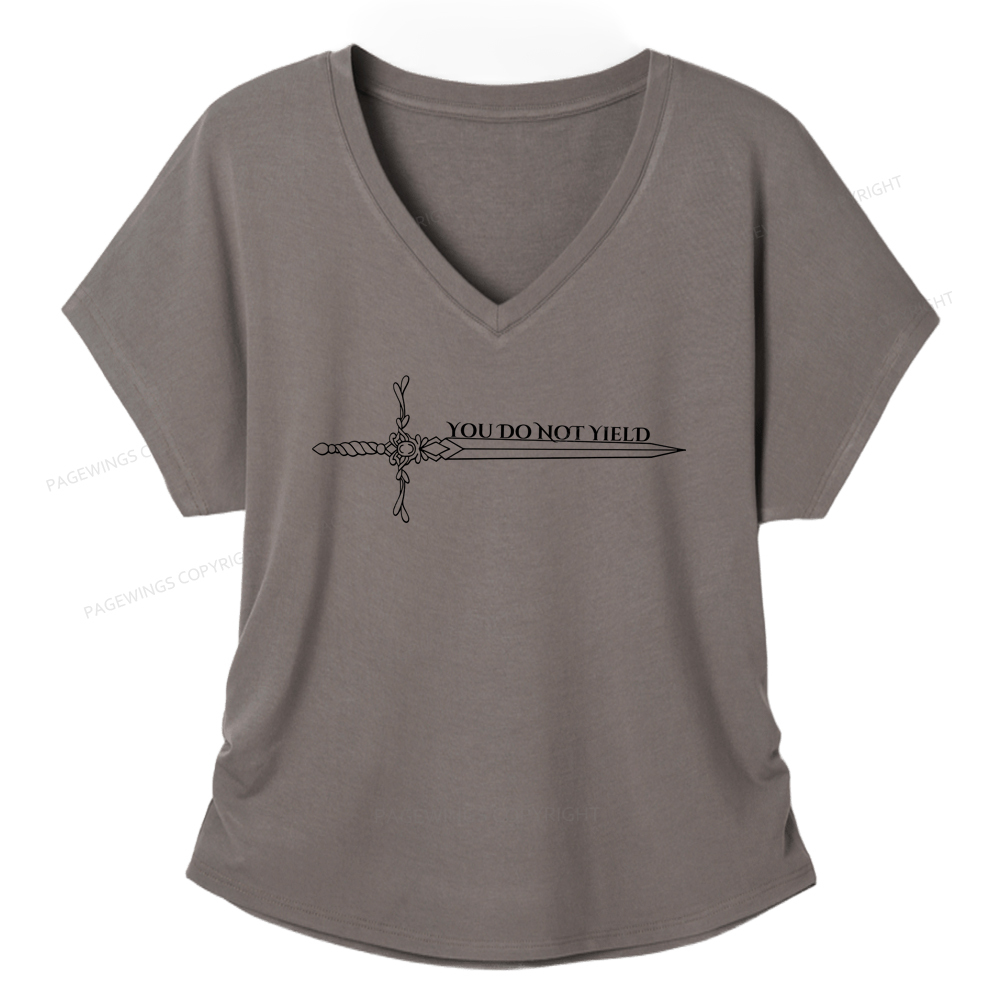 Pagewings You Do Not Yield Women's Modal V-neck T-shirt  