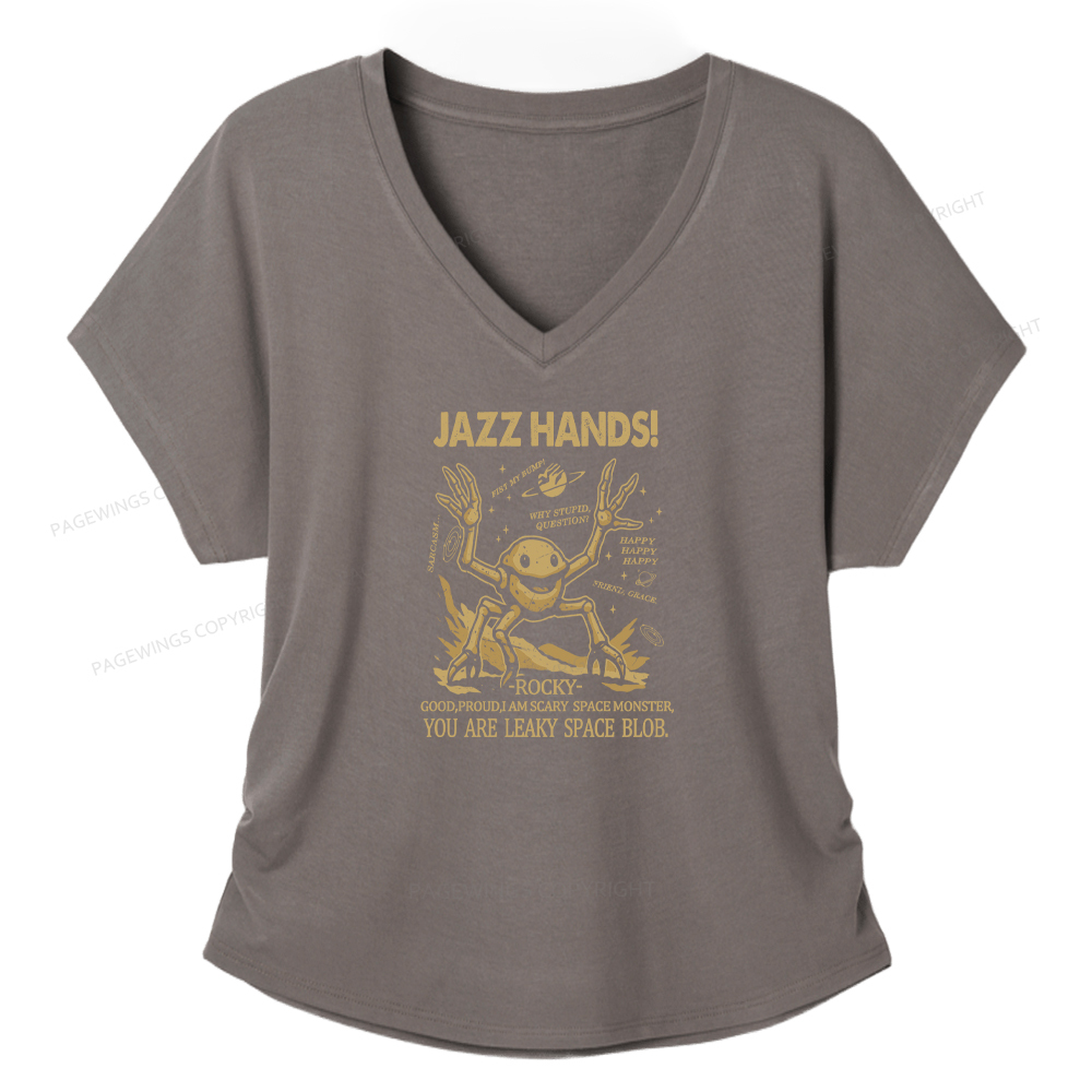 Pagewings You Sleep I Watch Women's Modal V-neck T-shirt  