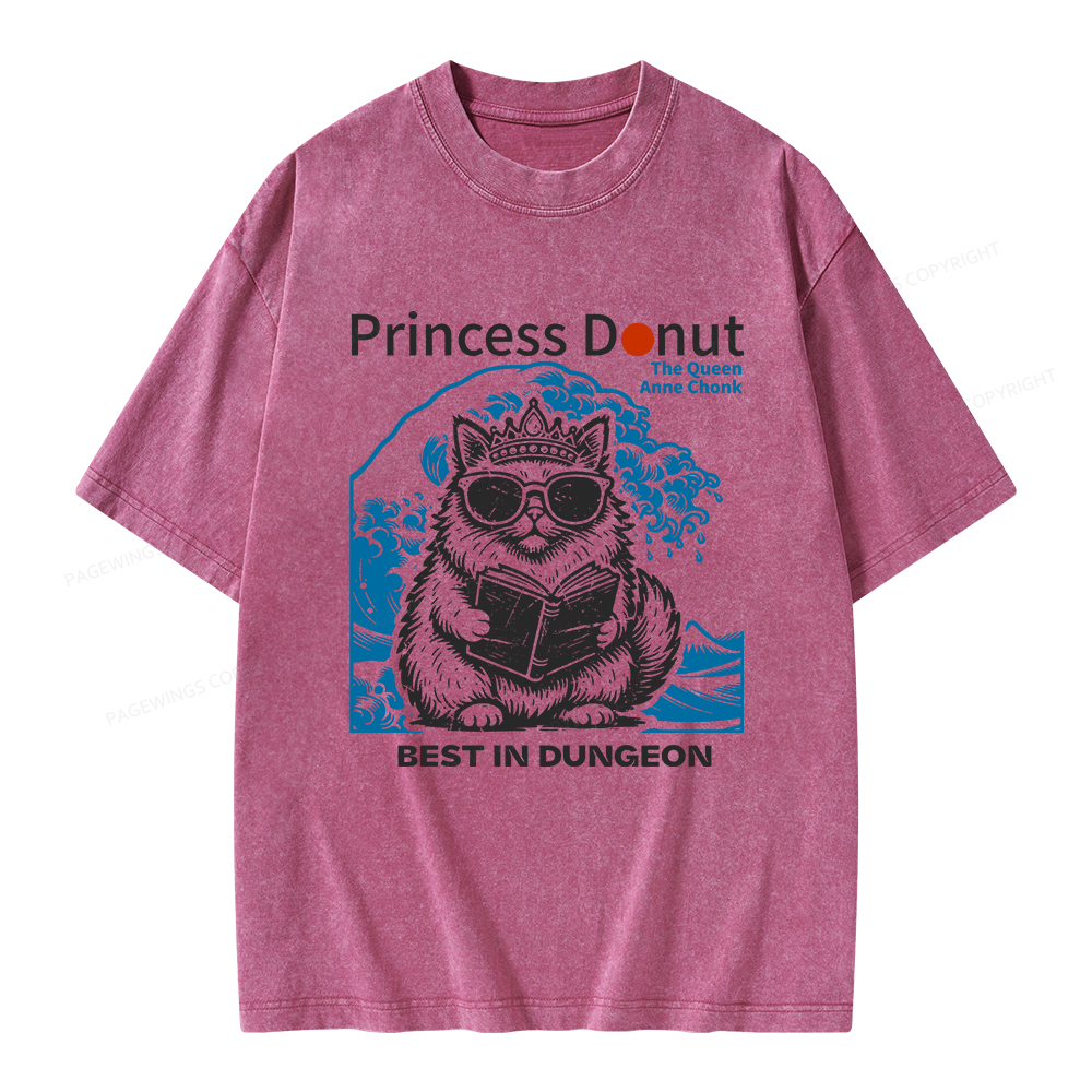 Pagewings Princess Donut Unisex Washed T-shirt