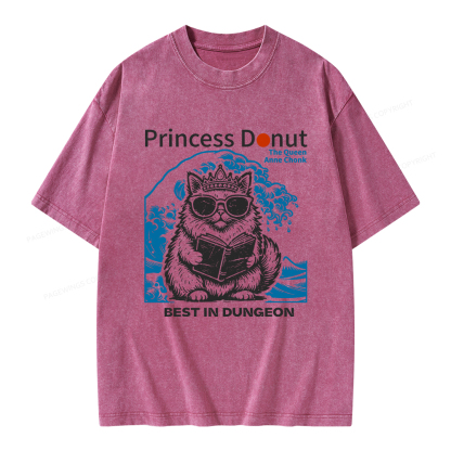 Pagewings Princess Donut Unisex Washed T-shirt
