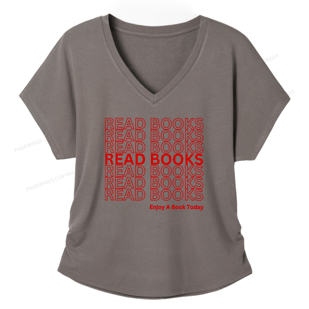 Pagewings What's More Punk Than The Public Library Soft Women's Modal V-neck T-shirt