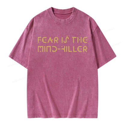 Pagewings Fear Is The Mind-Killer Unisex Washed T-shirt