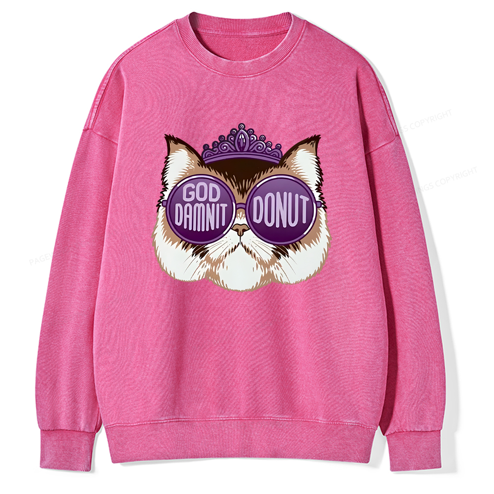 Pagewings Sci-Fi Book Lover Unisex Washed Sweatshirt