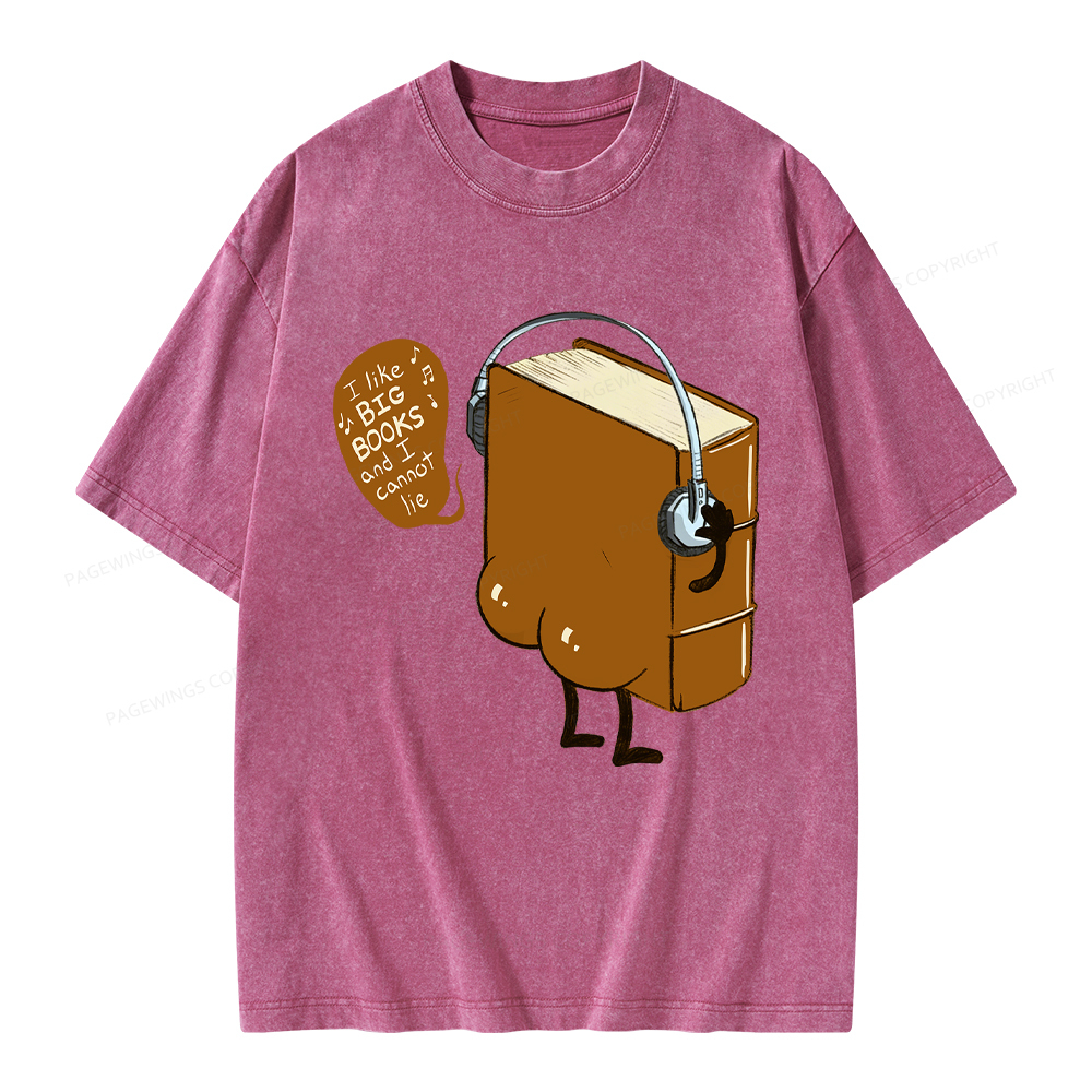 Pagewings Big Books Unisex Washed T-shirt