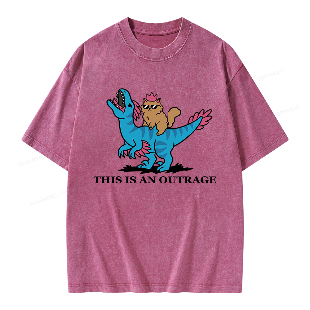 Pagewings Fantasy Book Reader Unisex Washed T-shirt