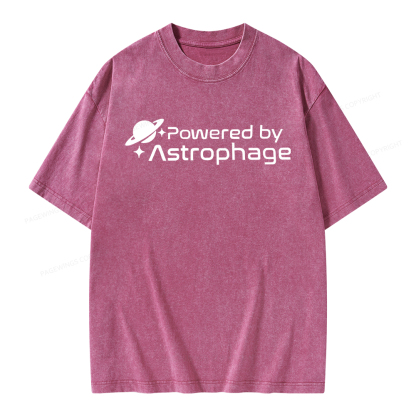 Pagewings Powered By Astrophag Unisex Washed T-shirt