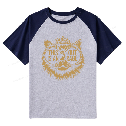 Pagewings This Is An Outrage Raglan T-shirt