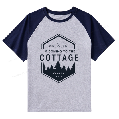 Pagewings Coming To The Cottage Raglan T-shirt