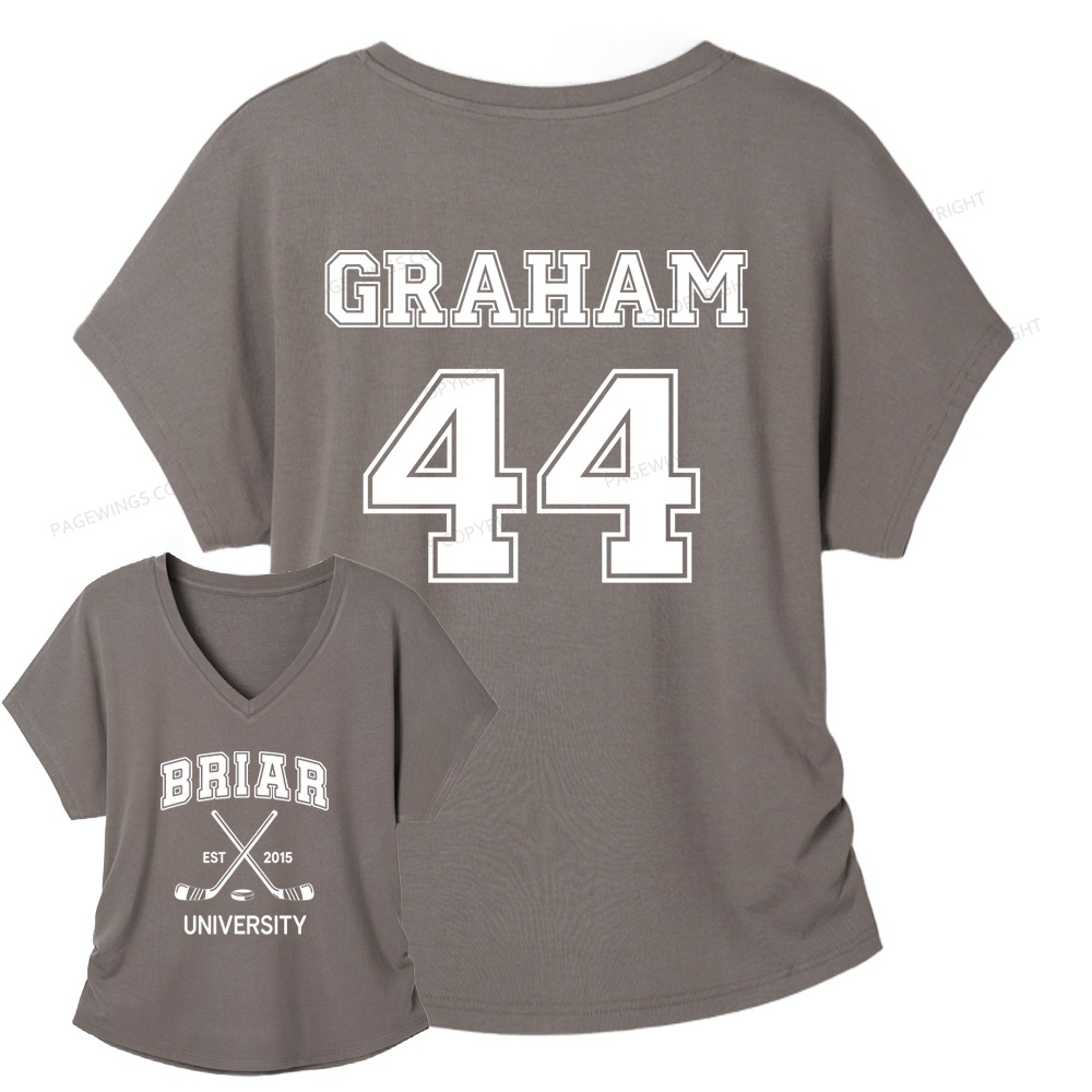 Pagewings Hockey Romance Soft Women's Modal V-neck T-shirt
