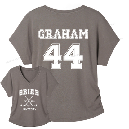 Pagewings Hockey Romance Soft Women's Modal V-neck T-shirt