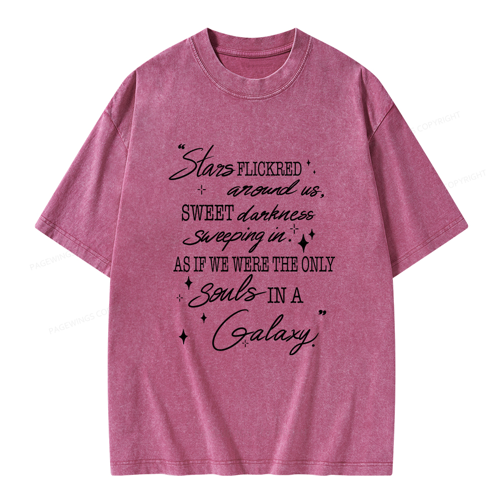 Pagewings Slares Flickred Around Us Unisex Washed T-shirt
