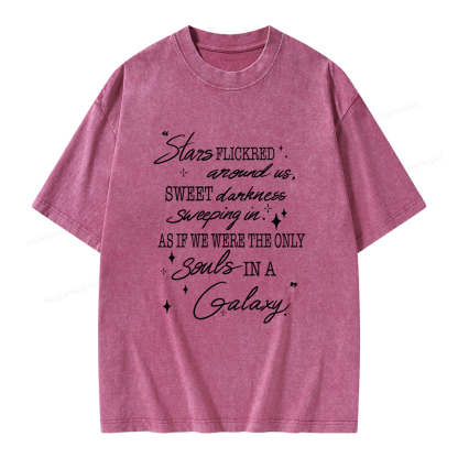 Pagewings Slares Flickred Around Us Unisex Washed T-shirt