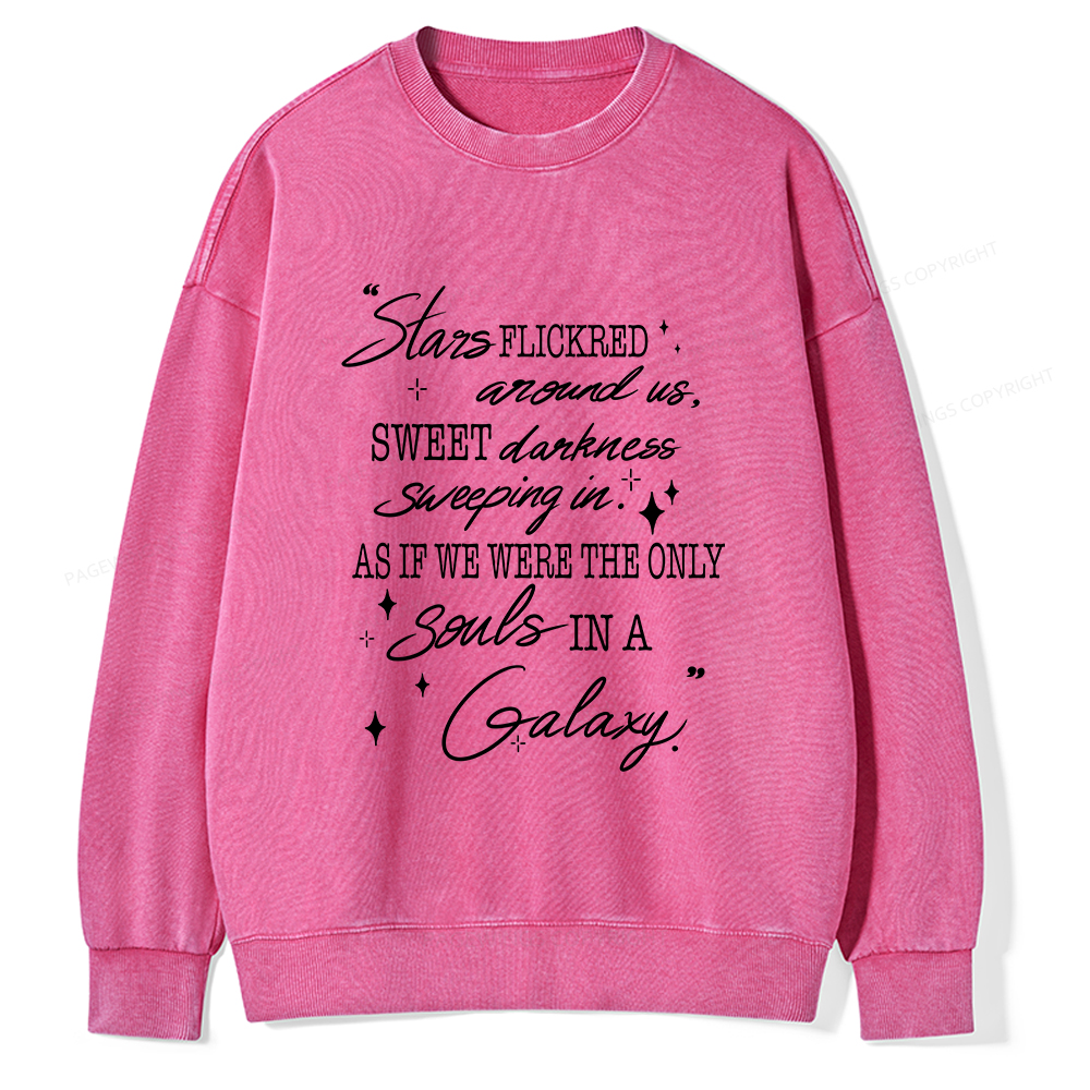 Pagewings Slares Flickred Around Us Unisex Washed Sweatshirt