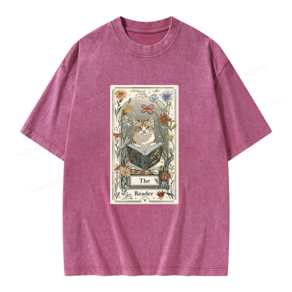 Pagewings The Reader Unisex Washed T-shirt