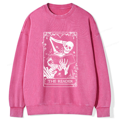 Pagewings The Reader Unisex Washed Sweatshirt