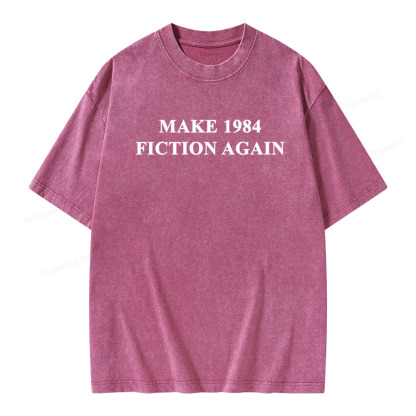 Pagewings Make 1984  Fiction Again Unisex Washed T-shirt