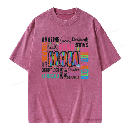 Pagewings Read Books Unisex Washed T-shirt