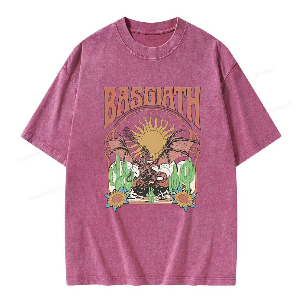 Pagewings Basgiath War College Dragon Rider Unisex Washed T-shirt