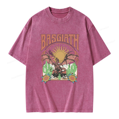 Pagewings Basgiath War College Dragon Rider Unisex Washed T-shirt